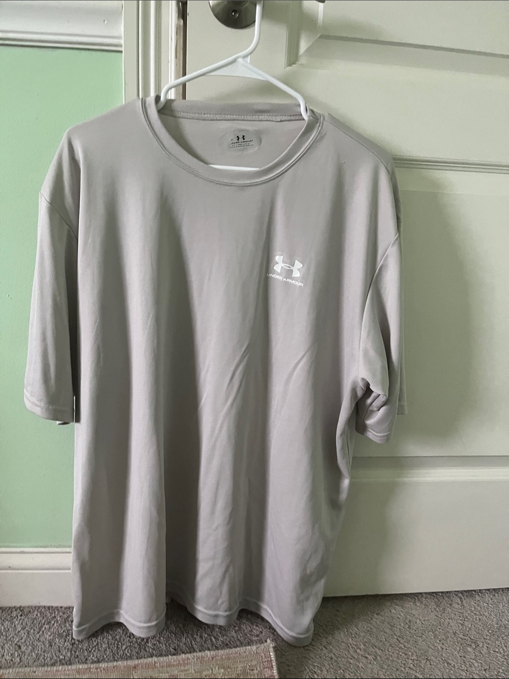 Under Armour Light Gray Short Sleeve Performance Tee